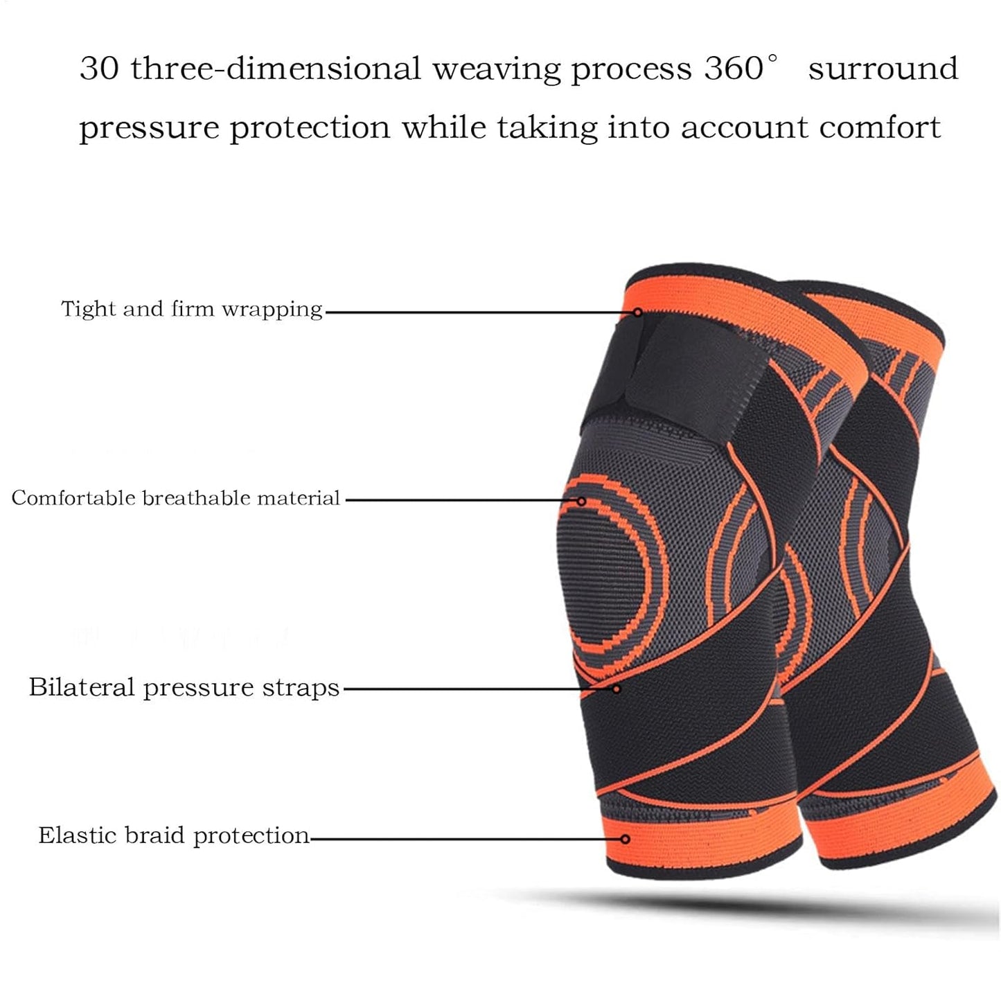 Weight Lifting Knee Straps - Heavy Lifting