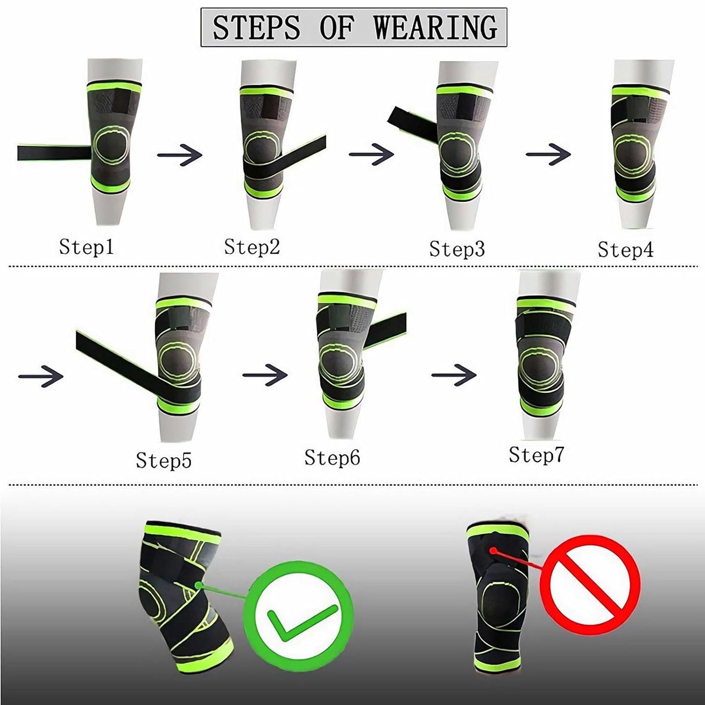 Weight Lifting Knee Straps - Heavy Lifting