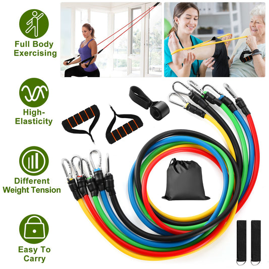 11Pcs Resistance Bands Set Fitness Workout